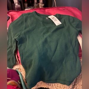 Baby Gap Forest Green Kids Long Sleeve Tee